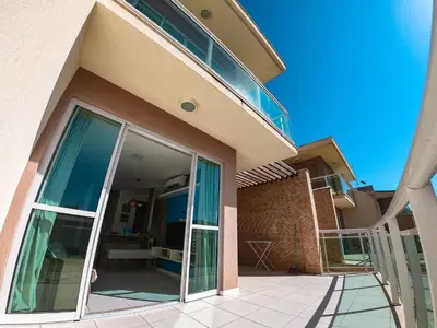 O edifício onde a casa de férias está situado