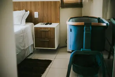 Uma cama ou camas num quarto em Apto 60m, perto da feirinha, Meirelles