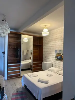 Uma cama ou camas num quarto em La Vista Kite Preá