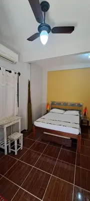 Uma cama ou camas num quarto em Casa Strela Jericoacoara