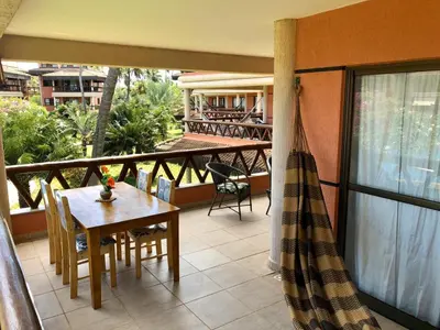 Uma varanda ou terraço em Cumbuco Dream Village Luxury Condo