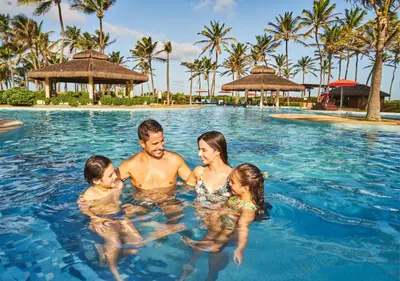 Os clientes hospedados em Beach Park Resort - Suites