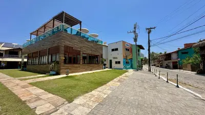 O edifício onde o hotel está situado
