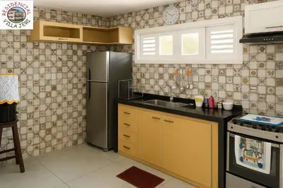 A cozinha ou kitchenette de Residencial Villa Jeri - AP with balcony, optional BREAKFAST