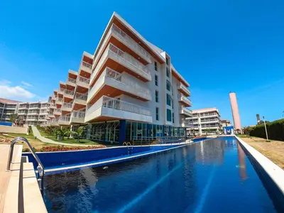 A piscina em ou perto de Solarium Residence no Porto das Dunas