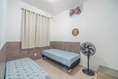 A planta de APT1 Piscina Netflix WiFi Ar Cond próx a 2 shoppings