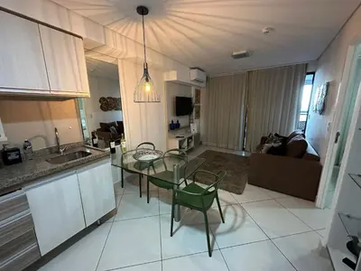 A cozinha ou kitchenette de Landscape Beira Mar torre Platinum - vista incrível mar