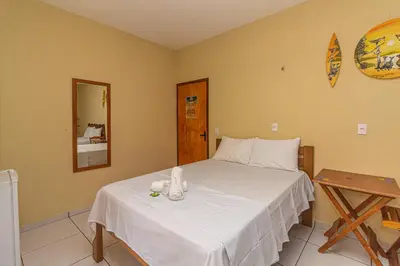 Uma cama ou camas num quarto em Hotel Preá