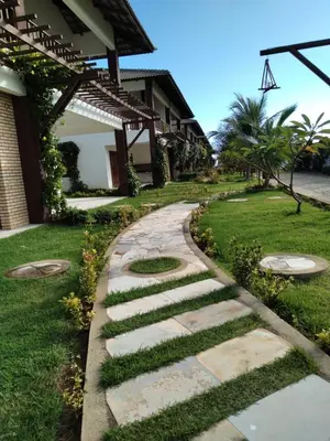 Um jardim no exterior de Corais de Flecheiras