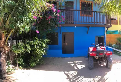 O edifício onde a casa de férias está situado