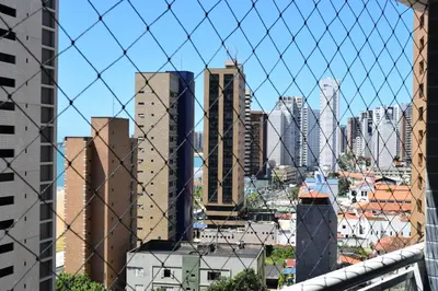 Uma vista geral de Fortaleza ou a vista da cidade a partir do aparthotel