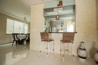 A planta de Porto das Dunas Casa Temporada Estilo e Conforto