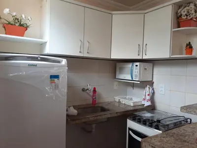 A cozinha ou kitchenette de Apto. 100m da feirinha da beira mar
