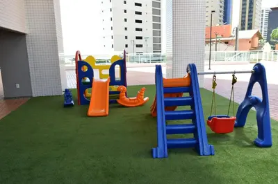 A área de jogos para crianças em Grupo Vip Beach Class Fortaleza