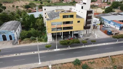 O edifício onde o hotel está situado