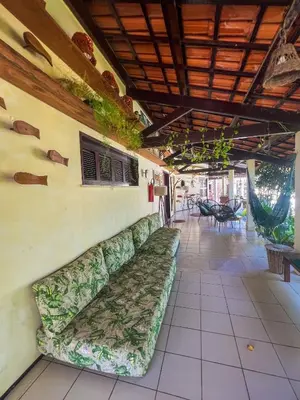 Uma área de estar em Pousada Paraíso do Vento