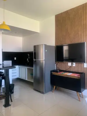 A cozinha ou kitchenette de Golden Fortaleza Beira Mar