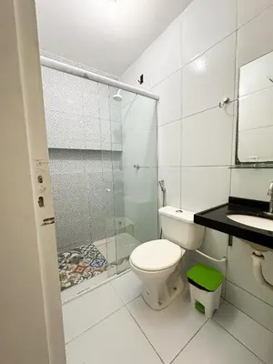 Uma casa de banho em Hotel Oiticica