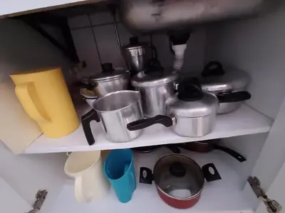 A cozinha ou kitchenette de Apartamento Mobiliado Vila Iracema