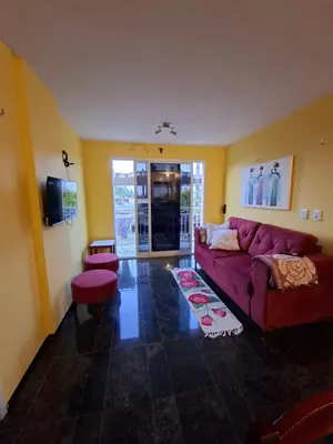 Uma área de estar em Apartamento Mobiliado Vila Iracema