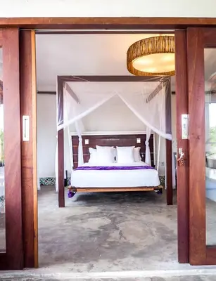Uma cama ou camas num quarto em Kite Soul Pousada