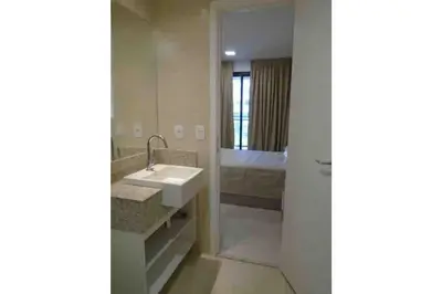 Uma casa de banho em LANDSCAPE BEIRA MAR - FLAT MODERNO E CONFORTAVEL FORTALEZA Meireles