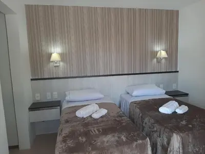 Uma cama ou camas num quarto em Taibá Beach Resort casa térrea ou chalet enteiro