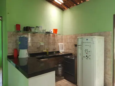 A cozinha ou kitchenette de Chalé Verdelândia Guaramiranga - Casas com 2, 3 e 4 quartos