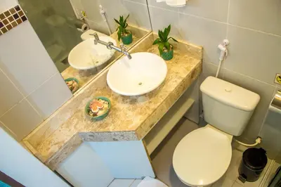 Uma casa de banho em A casa é sua!