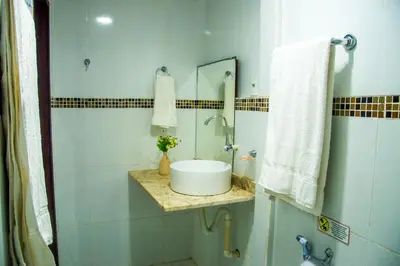 Uma casa de banho em A casa é sua!