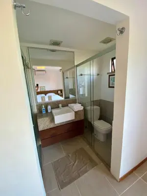 Uma cama ou camas num quarto em Cumbuco Dream Village Beachfront 3 Quartos