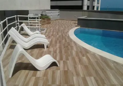 A piscina em ou perto de Flats Mar Atlântico Residence