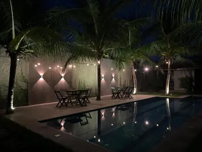 A piscina em ou perto de Flat Praia da Taíba - com vista Mar