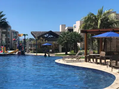 A piscina em ou perto de Riviera Aquiraz Golf Beach Place Ceará - Apartamento pé na areia