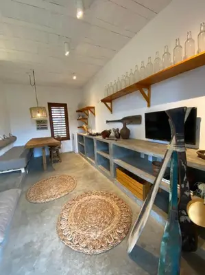 Uma televisão e/ou sistema de entretenimento em Villa Siriguela