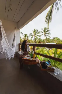 Uma varanda ou terraço em Villa Siriguela