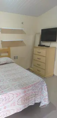 Uma cama ou camas num quarto em Casa da Socorro - Serra de Guaramiranga
