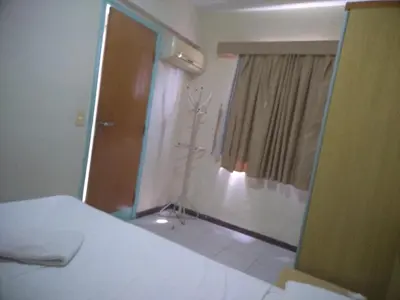 Uma cama ou camas num quarto em Condomínio Flat La Perla