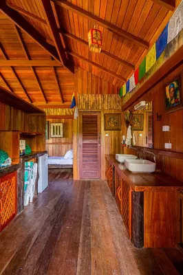 A cozinha ou kitchenette de Villa Papagaio