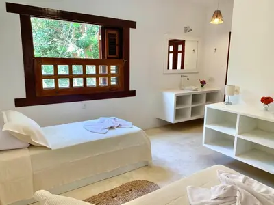 Uma cama ou camas num quarto em Loft Jeri