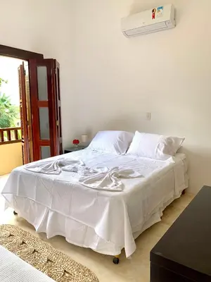 Uma cama ou camas num quarto em Loft Jeri
