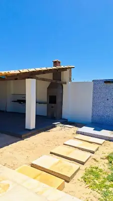 O edifício onde a casa de férias está situado