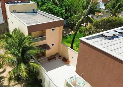 Uma varanda ou terraço em Bella Spiaggia Suítes