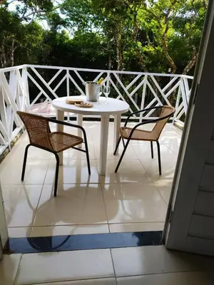 Uma varanda ou terraço em Vila Mulungu Casa