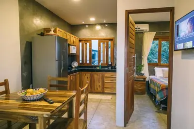 A cozinha ou kitchenette de La Casina Jericoacoara