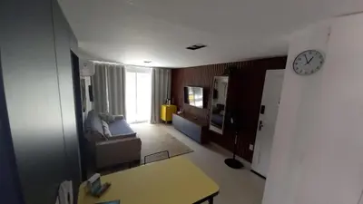 Uma área de estar em Riviera Beach Place - Aquiraz Riviera