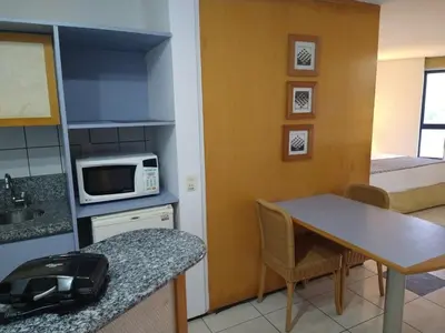 A cozinha ou kitchenette de Vista espetacular 502 Beira Mar