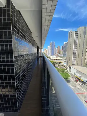 Uma vista geral de Fortaleza ou a vista da cidade a partir do aparthotel