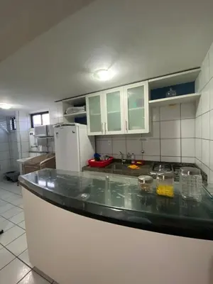 A cozinha ou kitchenette de Apartamento Meireles - 2 Suites com Ar Condicionado