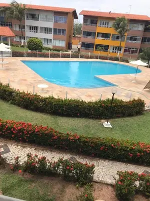 A piscina em ou perto de Ap por temporada com 2 quartos e uma suíte , excelente área de lazer, Praia do Futuro, condomínio Cartier-Fortaleza